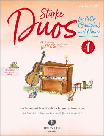 Starke Duos (+Online Audio)  für Violoncello (Viola) und Klavier  