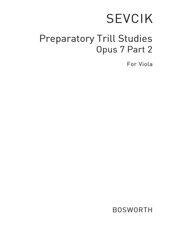 Preparatory Trill Studies in the  2.-6. position op.7,2 for viola (en/dt/fr)  
