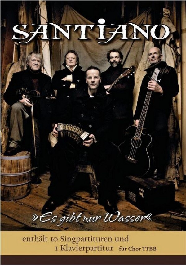 Es gibt nur Wasser  für Männerchor und Klavier  Partitur und 10 Chorpartituren