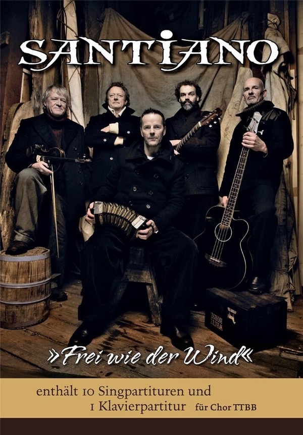 Frei wie der Wind  für Männerchor und Klavier  Partitur und 10 Chorpartituren