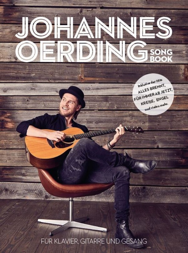 Johannes Oerding Songbook:  Songbook Klavier/Gesang/Gitarre  