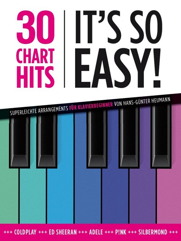 30 Chart Hits - It's so Easy! vol.1  für Klavier (mit Texten und Akkorden)  