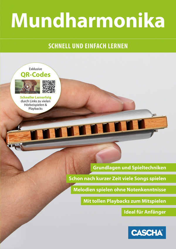 Mundharmonika schnell und einfach lernen (+QR-Codes)  für diatonische Mundharmonika in C (Blues Harp)  