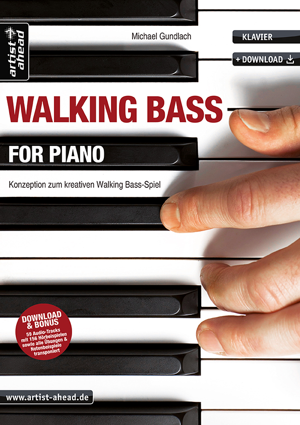 Walking Bass for Piano (+Online Audio)  für Klavier  