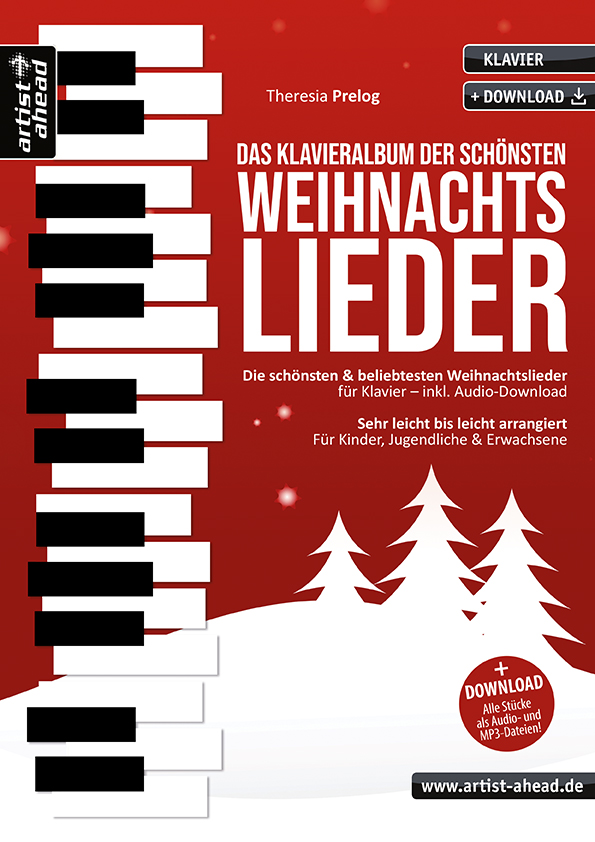 Das Klavieralbum der schönsten Weihnachtslieder (+Online Audio)  für Klavier (sehr leicht bis leicht arrangiert)  