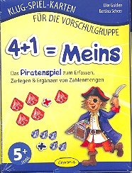 4+1= Meins  Klug-Spiel-Karten für die Vorschulgruppe  
