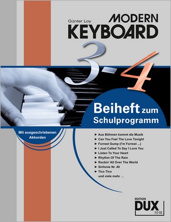 Modern Keyboard - Beiheft 3-4 zur Schule  für Keyboard  