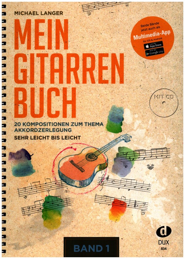 Mein Gitarrenbuch Band 1(+CD)  für akkustische Gitarre  