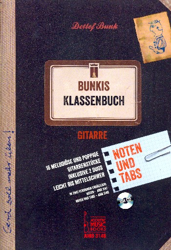 Bunkis Klassenbuch (+CD)  für 1-2 Gitarren (Noten und Tabulatur)  