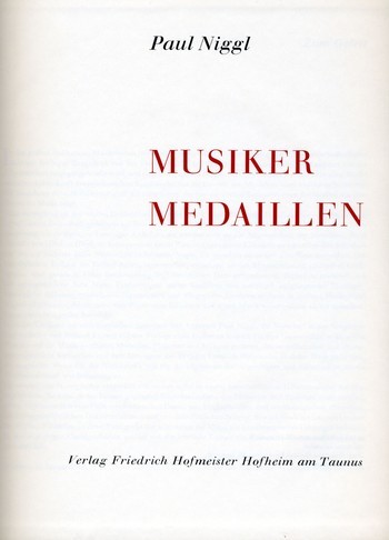 Musikermedaillen Band 1&nbsp;&nbsp;(gebunden)&nbsp;&nbsp;