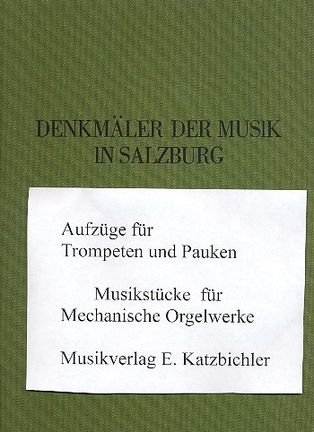 Denkmäler der Musik in Salzburg Band 1    Partitur Leinen