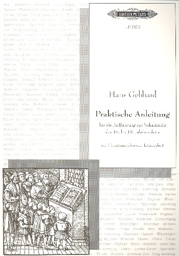 Praktische Anleitung für die Aufführung der Vokalmusik  des 16. bis 18. Jahrhunderts  