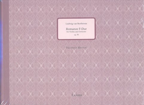 Romanze F-Dur op.50 für Violine und Orchester  Partitur  Faksimile