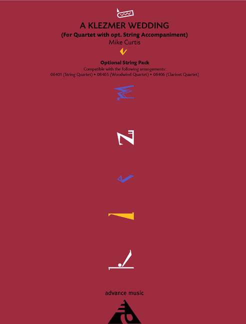 Curtis, Mike, A Klezmer Wedding&nbsp;&nbsp;für Quartett mit opt. Streichern&nbsp;&nbsp;Streicher-Ergänzungssatz
