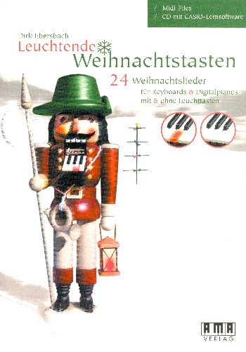 Leuchtende Weihnachtstasten (+CD +Midifiles)  für Keyboard und (Digitalpiano)  