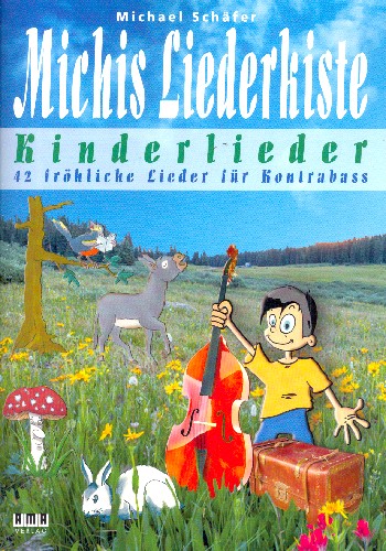 Michis Liederkiste - Kinderlieder:  für 1-2 Kontrabässe (mit Texten und Akkorden) (Begleitung ad lib)  Spielpartitur