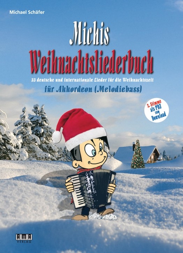 Michis Weihnachtsliederbuch  für Akkordeon (Melodiebass)  