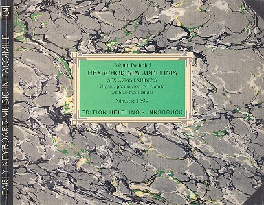 Hexachordum Apollinis - 6 arias exhibens&nbsp;&nbsp;für Orgel (Cembalo) &nbsp;&nbsp;Faksimile