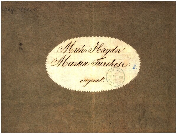 Marcia turchese  für 14 Instrumente  Faksimile