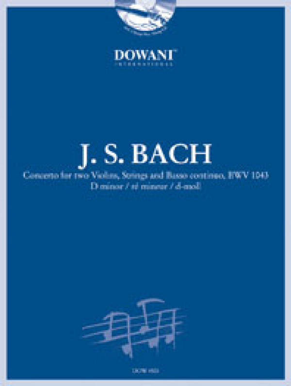 Concerto d-Moll BWV1043 (+ 2 CD's)  für 2 Violinen und Klavier  