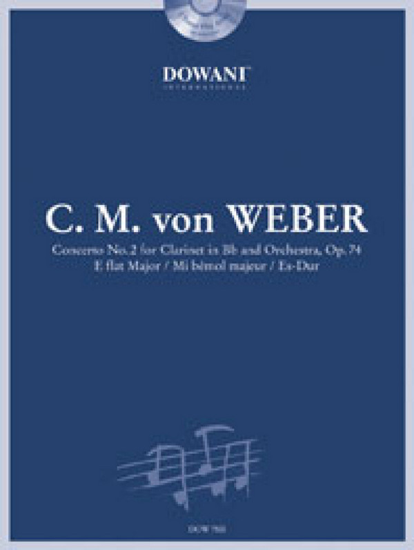 Concerto Es-Dur op.74,2  (+2 CD's) für Klarinette  und Klavier