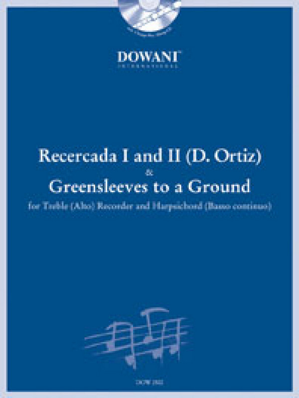 Recercada 1 und 2 and  Greensleeves (+CD) for  treble recorder and bc
