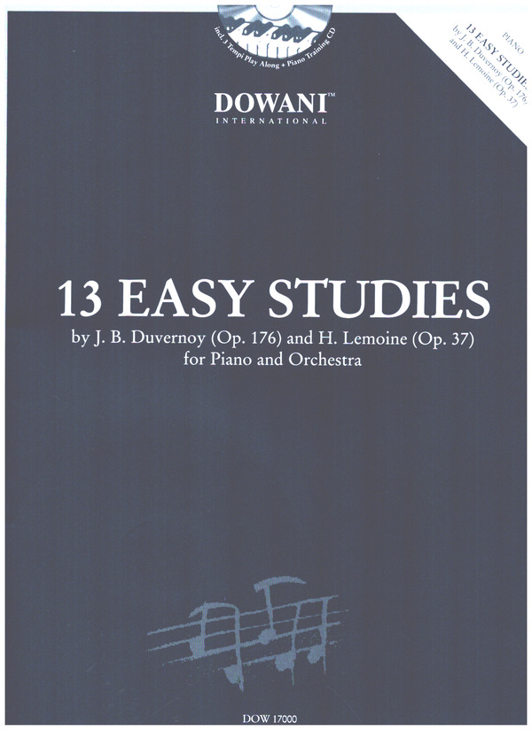 13 easy Studies (+ 2 CD's) for  piano and orchestra  for 2 pianos
