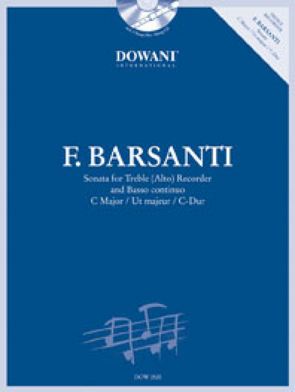 Sonate C-Dur (+CD)  für Altblockflöte und Bc  