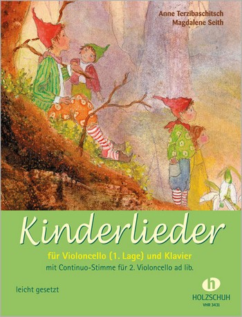 Kinderlieder für 1-2&nbsp;&nbsp;Violoncelli (leicht) und Klavier&nbsp;&nbsp;