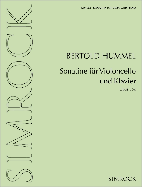 Sonatine op.35c&nbsp;&nbsp;für Violoncello und Klavier&nbsp;&nbsp;