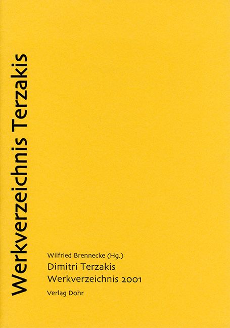 Werkverzeichnis Terzakis (2001)    