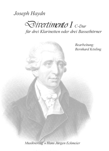 Divertimento C-Dur Nr.1   für 3 Klarinetten (3 Bassetthörner)  Partitur und Stimmen