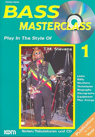 Bass Masterclass Band 1 (+CD)  Play in the Style of T.M. Stevens  Noten und Tabulatur