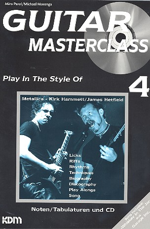 Guitar Masterclass Band 4 (+CD):  Play in the style of Metallica  (Kirk Hammett / James Hetfield)