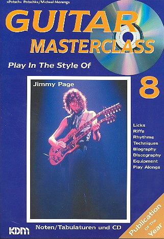 Guitar Masterclass Band 8 (+CD)  Play in the Style of Jimmy Page  (Noten und Tabulatur)