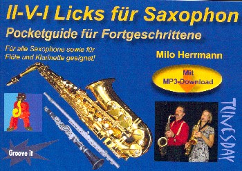 Pocketguide II-IV-I Licks (+MP3-Download)&nbsp;&nbsp;für Saxophon&nbsp;&nbsp;