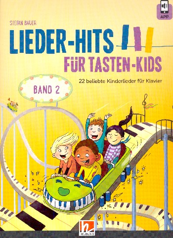 Liederhits für Tasten-Kids Band 2 (+App)&nbsp;&nbsp;für Klavier (mit Texten)&nbsp;&nbsp;