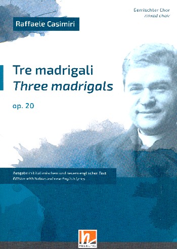3 Madrigals op.20  for mixed chorus a cappella  score (en/it)
