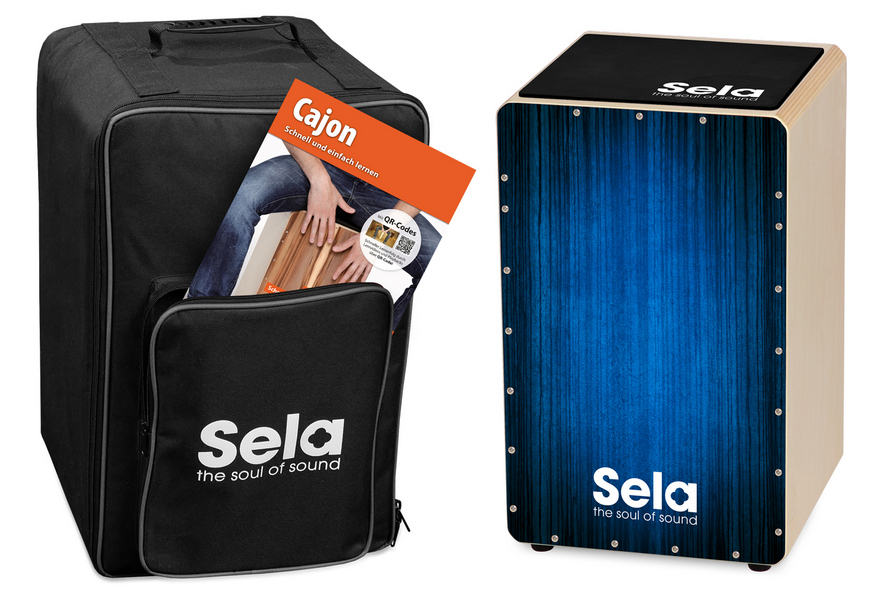 Varios Bundle Blue (Cajon, Rucksack, Pad und Schule)&nbsp;&nbsp;&nbsp;&nbsp;Sela