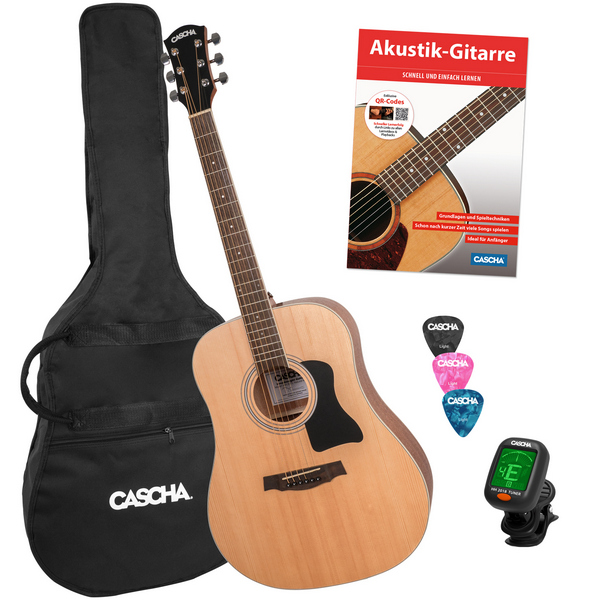 Stage Series Westerngitarre Bundle  (inkl. Schule, Tuner, gepolsterte Tasche und 3 Picks)  