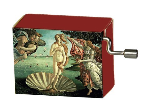 Spieluhr Boticelli, Geburt der Venus, Mel.: Arabesque  art & music Spieluhr auf Resonanzholz in Motivschachtel  