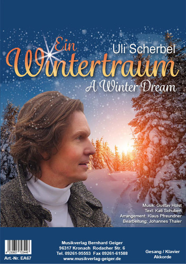 Ein Wintertraum / A Winter Dream&nbsp;&nbsp;für Gesang und Klavier (mit Akkordbezifferung)&nbsp;&nbsp;