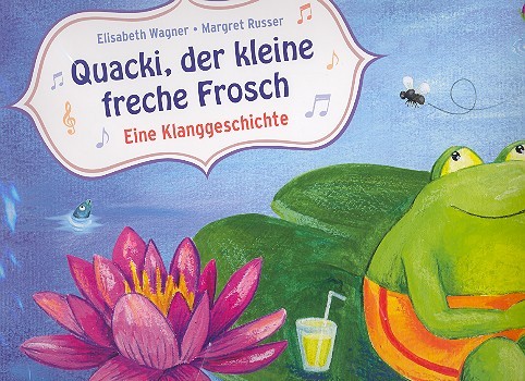 Quacki, der kleine freche Frosch   Eine Klanggeschichte  Bildkarten-Set für Kamishibai