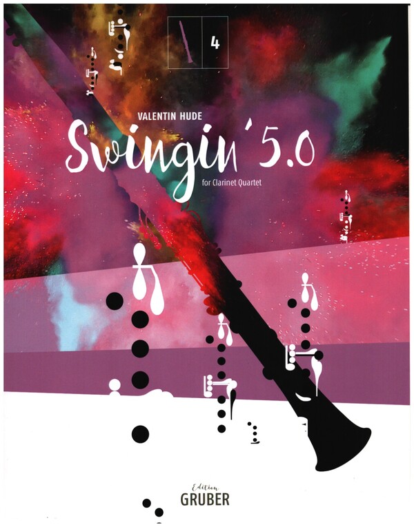 Swingin' 5.0  für 3 Klarinetten und Bassklarinette  Partitur und Stimmen