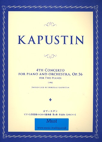 Concerto no.4 op.56 for piano  and orchestra for 2 pianos 4 hands  score