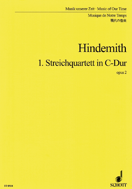 1. Streichquartett C-Dur op. 2  für Streichquartett  Studienpartitur