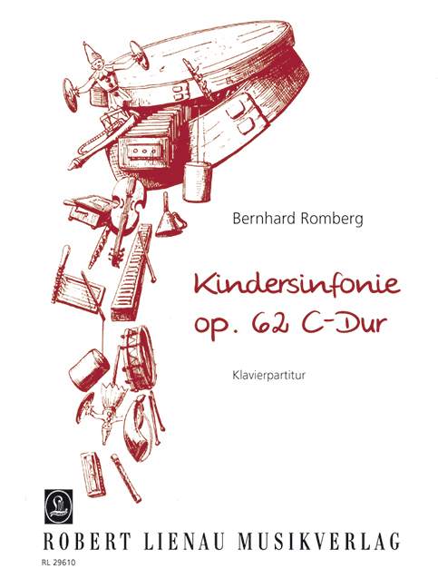 Kindersinfonie C-Dur op.62  für Klavier und 7 Kinderinstrumente  Klavierpartitur