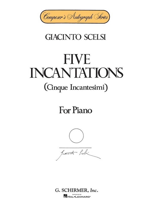 5 Incantations  for piano  