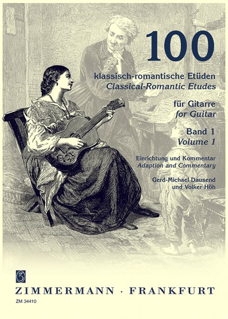 100 klassisch romantische Etüden Band 1  für Gitarre  