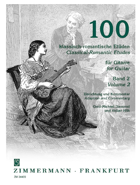 100 klassisch romantische Etüden Band 2  für Gitarre  